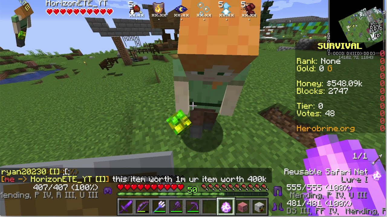 Scamming Again On Herobrine.org!