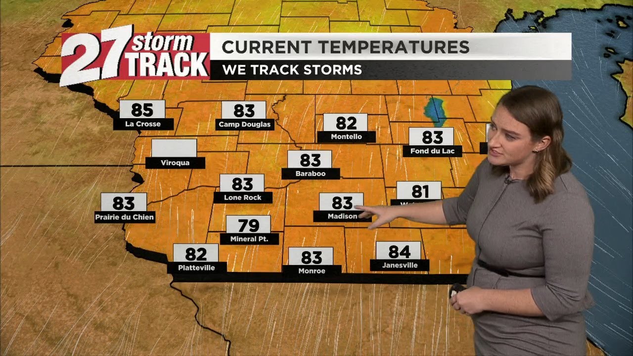 Cold fronts bringing in a chance for rain - YouTube