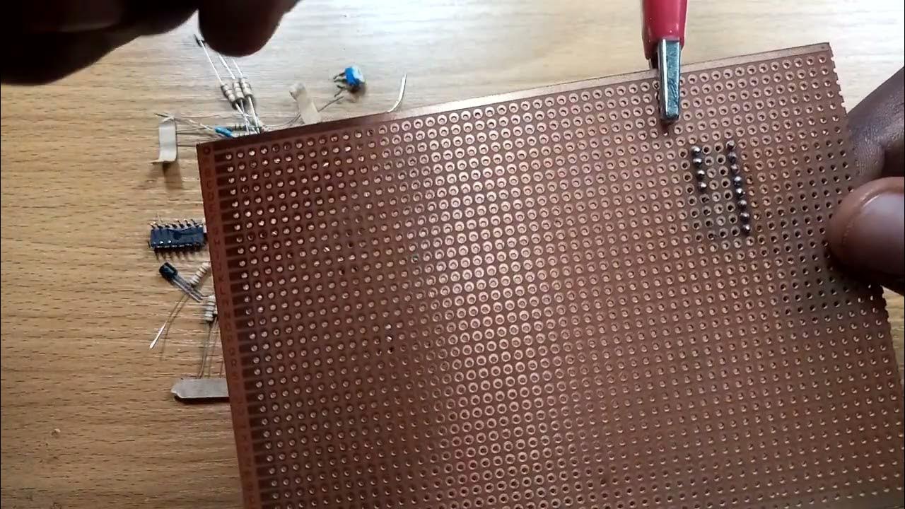 how to solder ic socket to a vero board YouTube