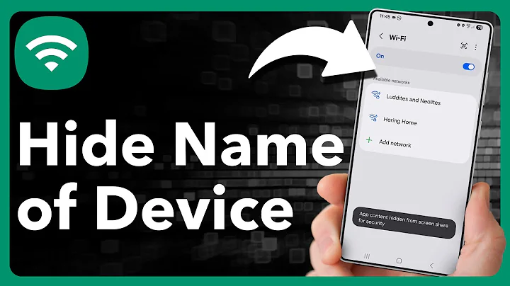 How To Hide Android Device Name From WiFi Networks