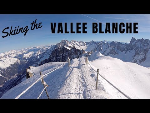 Skiing the Vallee Blanche - Chamonix Mont-Blanc France - February 2019