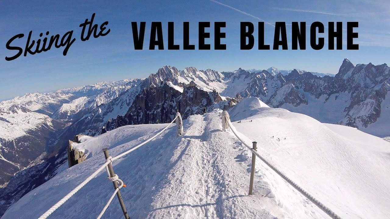 Skiing the Vallee Blanche - Chamonix Mont-Blanc France - February 2019