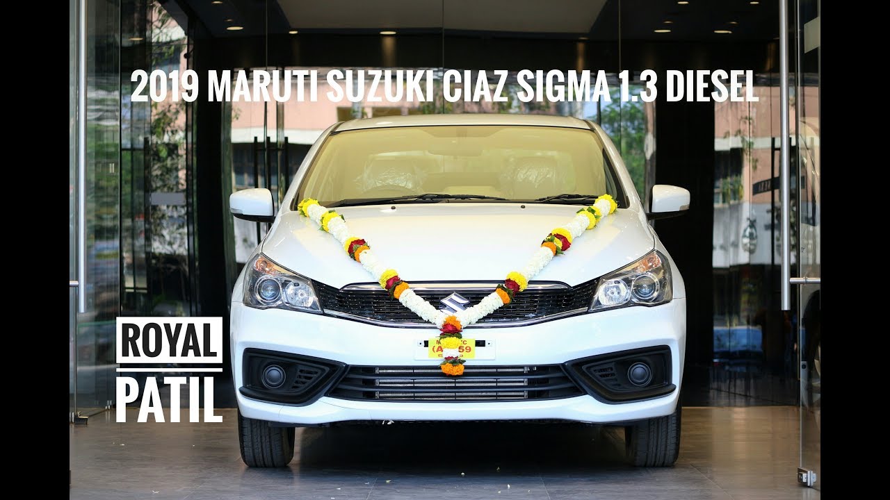 Taking Delivery Of 19 Maruti Suzuki Ciaz Sigma White Colour 1 3 Diesel Walkaround Video Youtube