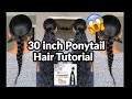 Organique Shake N Go Hair Review - 30 inch Ponytail [ Quick Tutorial ]