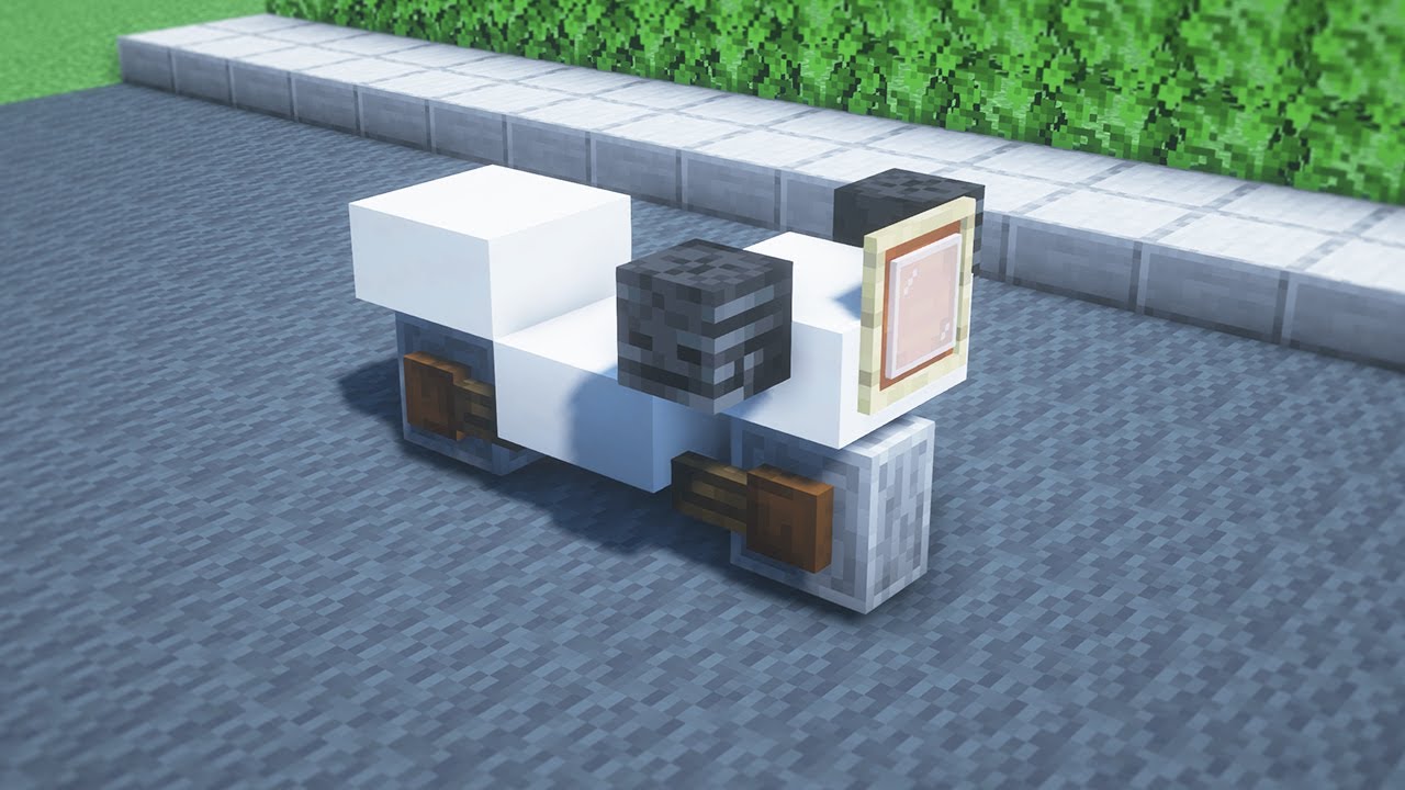  minecraft tutorial motorcycle easy youtube