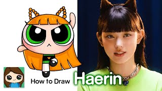 How to Draw NewJeans Haerin | PowerPuff Girl