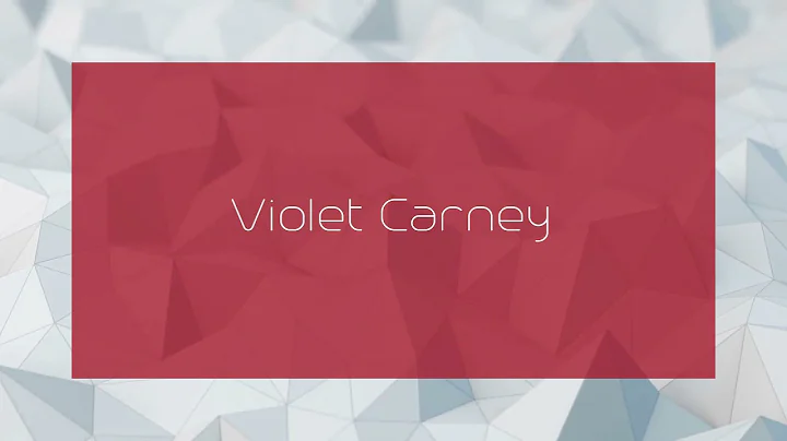 Violet Carney Photo 3