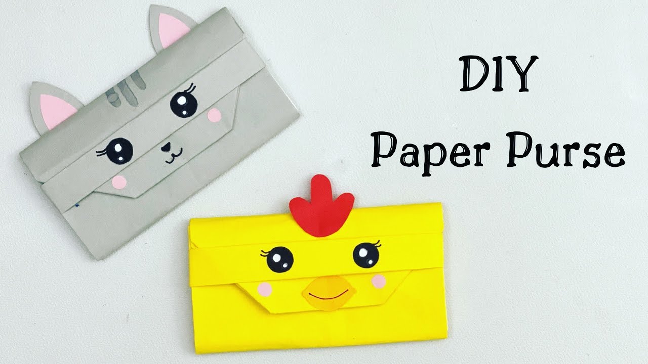 How To Make Paper Purse | DIY Paper Wallet | Small Paper Bags Handmade -  YouTube