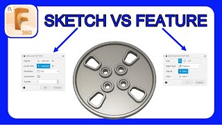 Sketch vs. Feature Patterns | Which One Should You Choose? | Pros vs Cons of Patterns in #fusion360