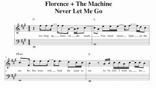 Florence + The Machine - Never Let Me Go Music sheet - YouTube