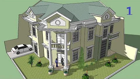 Sketchup tutorial Make a house building Part 1