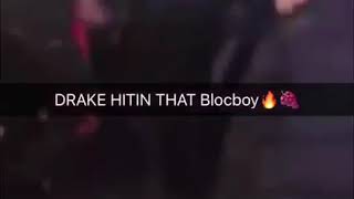 drake turn up with memphis local rapper blocboy jb