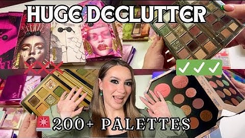 HUGE eyeshadow COLLECTION (200+) DECLUTTER | 2024💜