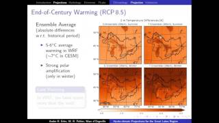 Great Lakes Seminar Series  - Hydro climate Projections for the Great Lakes Region