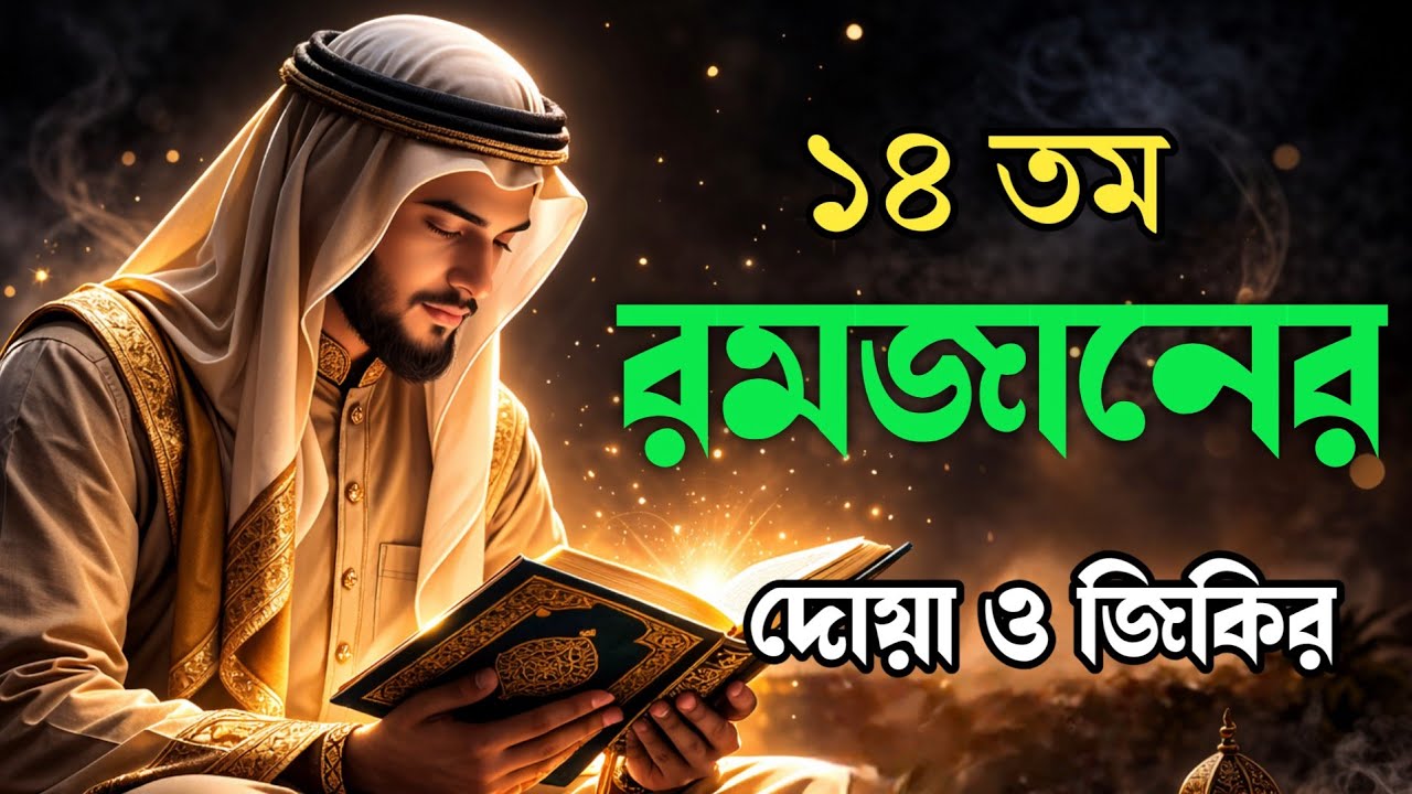 মাহে রমজানের ১৪ তম দিনের গুরুত্বপূর্ণ দোয়া ও জিকির। দোয়াটি বেশি বেশি শুনুন_Best Dua In Ramadan 2026