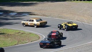 !! WOW !! 600+ HP,  3  427 Corvettes Vs. a 427 Mustang Road Racing