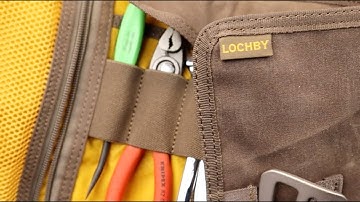 A Lochby Tool Roll for the Ages! Waxed canvas, old world craftsmanship, essential details!