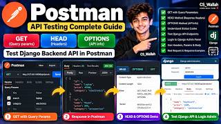 Postman API Testing Tutorial for Beginners | GET, HEAD, OPTIONS & Django REST API