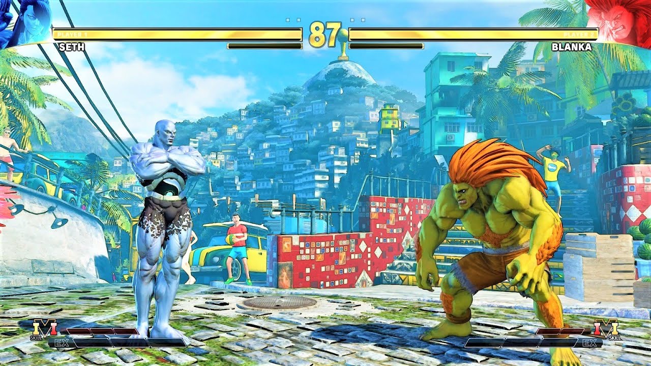 Seth vs Blanka (Hardest AI) - STREET FIGHTER V