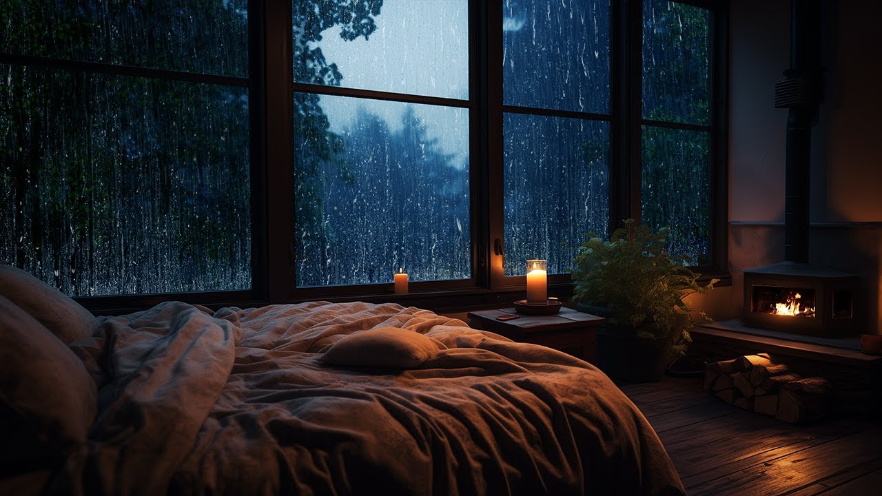 Beautiful and sweet dreams in a cozy bedroom, Rain and Fire: Perfect ...