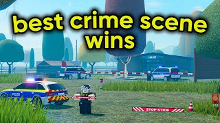 Whoever Creates The BEST CRIME SCENE Wins 500 Robux In Emergency Hamburg!