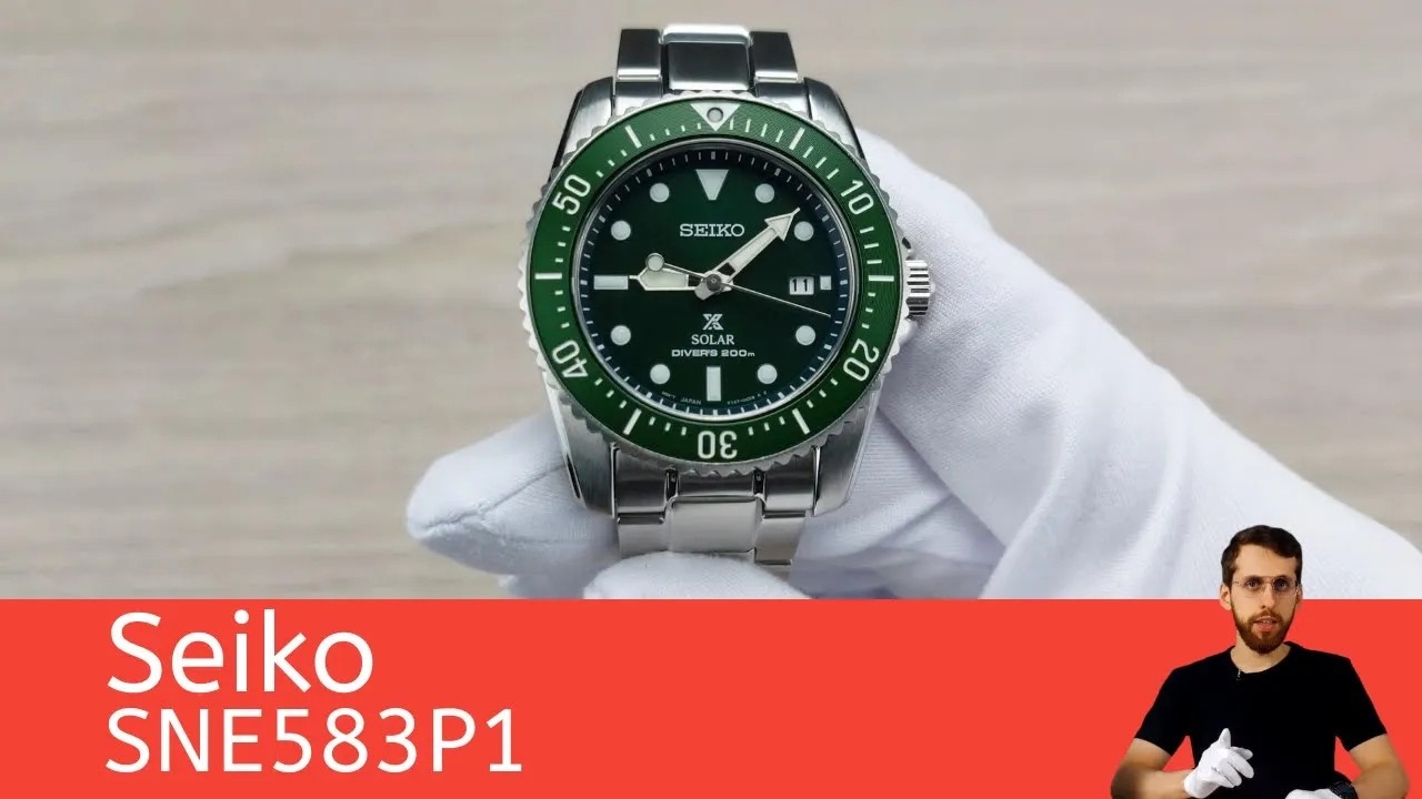 Компактные солнечные дайверские часы, которых никто не ожидал / SEIKO SNE583P1