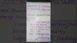 M.Sc. 2nd sem. assignment Regioselectivity & Chemoselectivity..👩🔬#shorts