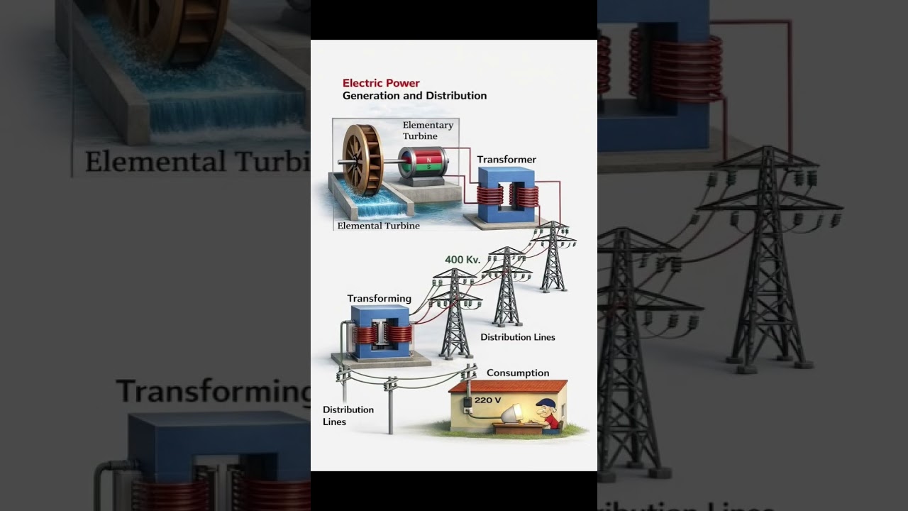 Bijli Kaise Banti Hai? | Power Generation to Home 220V Explained Hindi