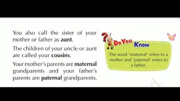 Class 2 EVS CHAPTER 1 MY FAMILY PART 1