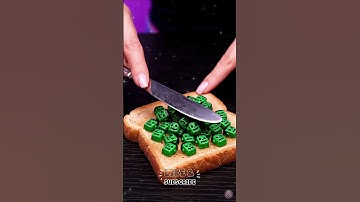 Spreading 🎃Halloween🍬 on Toast 🍞24 #asmr #satisfying #relaxing #shorts #reels #reel #oddlysatisfying