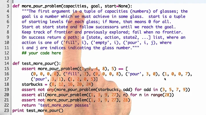 More Pour Problem - Design of Computer Programs