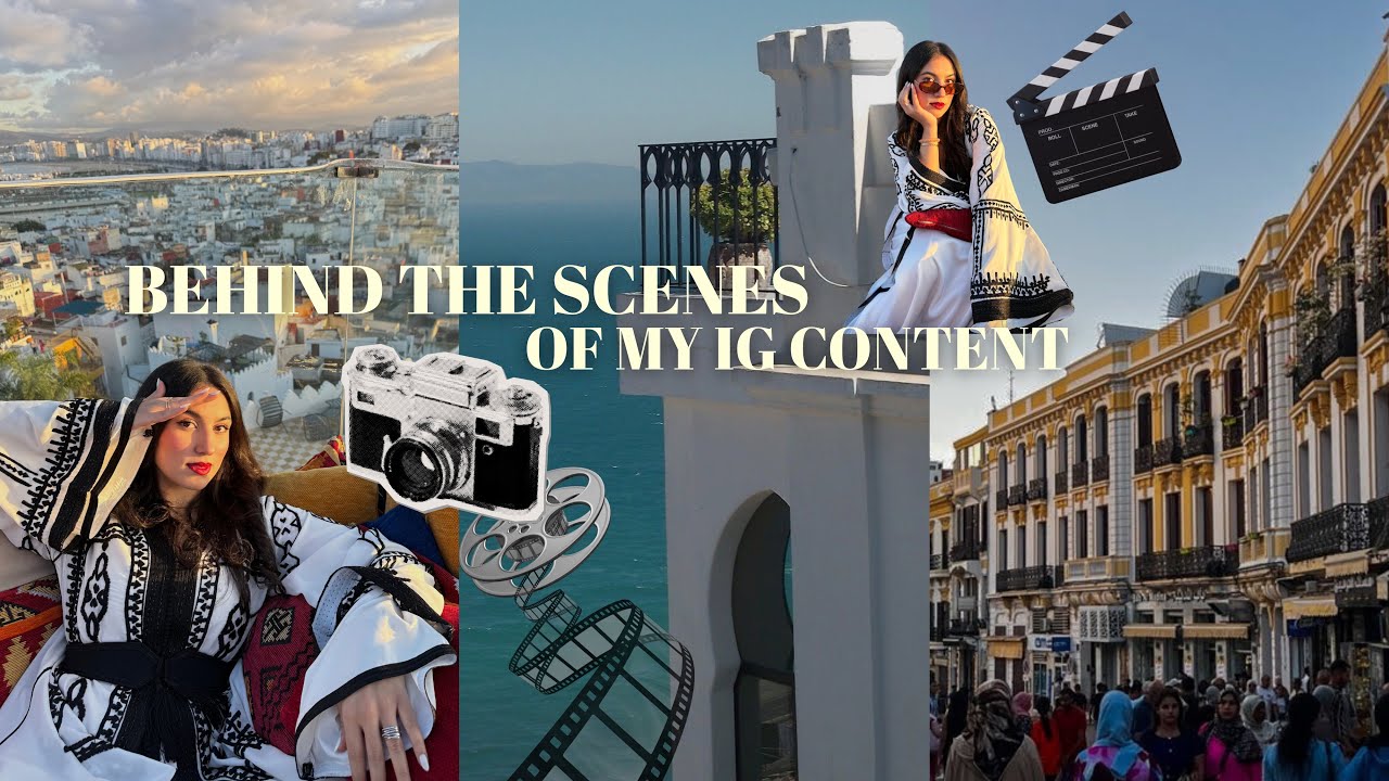 Day in the life of a Moroccan Content Creator 🇲🇦🎬🎞️ | خلف كواليس تصوير بالقفطان في طنجة