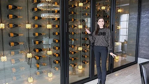 A WALL OF VEUVE Champagne in MY HOUSE | Dubrow Hou...
