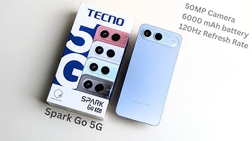Tecno Spark Go 5g Unboxing and Review | 120Hz Refresh rate | 50MP Camera | 6000 mAh battery