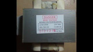 Как проверить наличие высокого напряжение у трансфоматора СВЧ печи