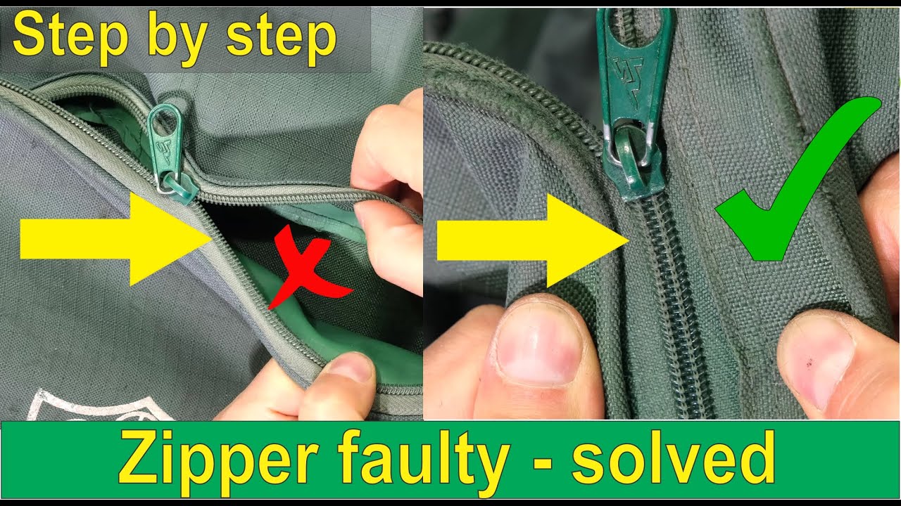 How to Fix a Zipper That's Come Off One Side of the Track 