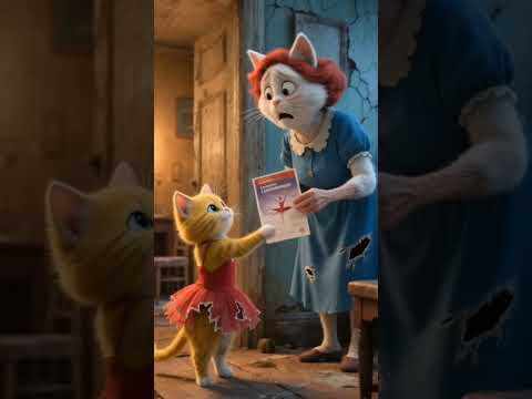 شوف الي حصل للقطة مشمشة في المسابقة من زملائها الاشرار    