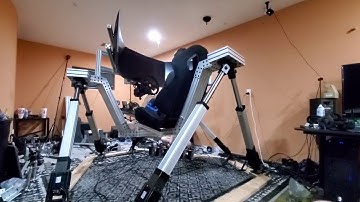 6DOF Motion Platform v2.0 - 10% Speed Testing Movement Range