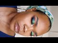 Smokey eye vert et bleu duochrome  janicebeauty