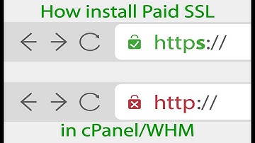 How to install Paid SSL Certificate in cpanel/WHM