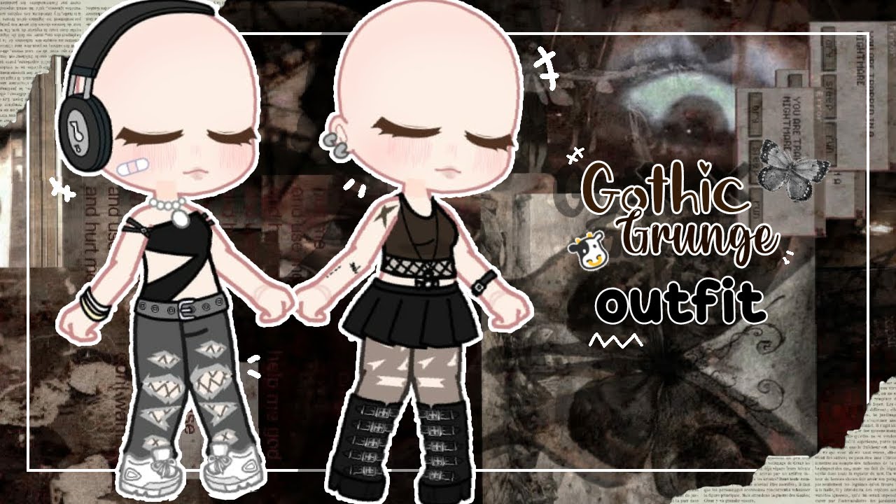 How to make a Goth Outfit in Gacha Club - Gacha Outfits