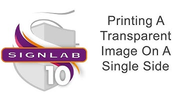 Printing A Transparent Image On A Single Side