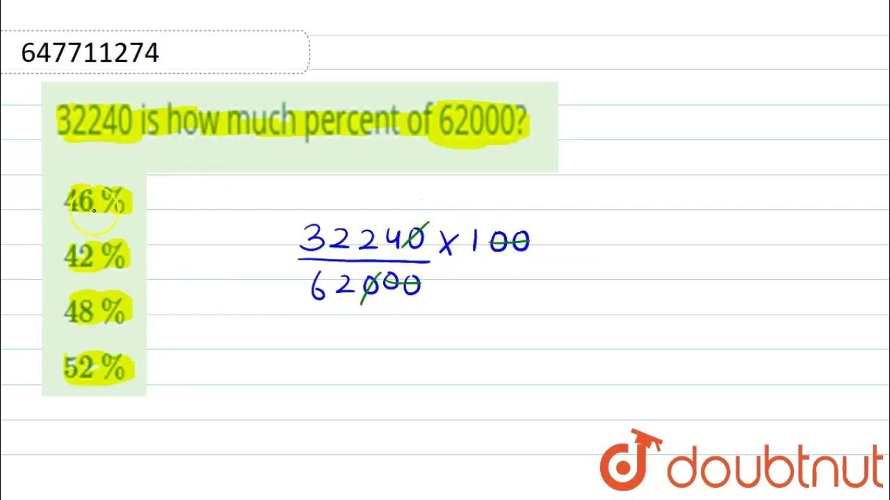 32240 Is How Much Percent Of 62000 CLASS 14 SSC MTS 2017 7 OCT 32240-is-how-much-percent-of-62000-class-14-ssc-mts-2017-7-oct