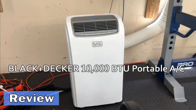 Black and Decker BPACT10WT Portable Air Conditioner, 10,000 BTU, Unbox,  Product 360, Product Demo 
