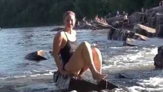 Dawn Swimming at Rawdon Falls,Québec.Canada