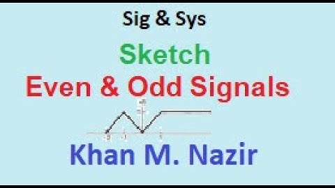(E)SS(O) Q 1.23 (a,b,c) || Even & Odd Signals || Learn How to sketch