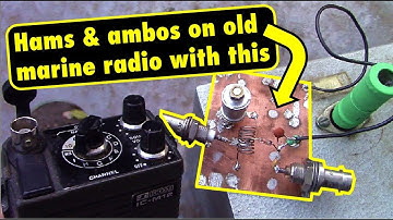 Hear more on a VHF marine transceiver with this simple converter