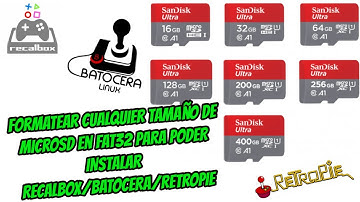 [TUTORIAL]Formatear CUALQUIER micro sd a Fat32 para instalar🔧 Recalbox/Batocera/Retropie (2019)