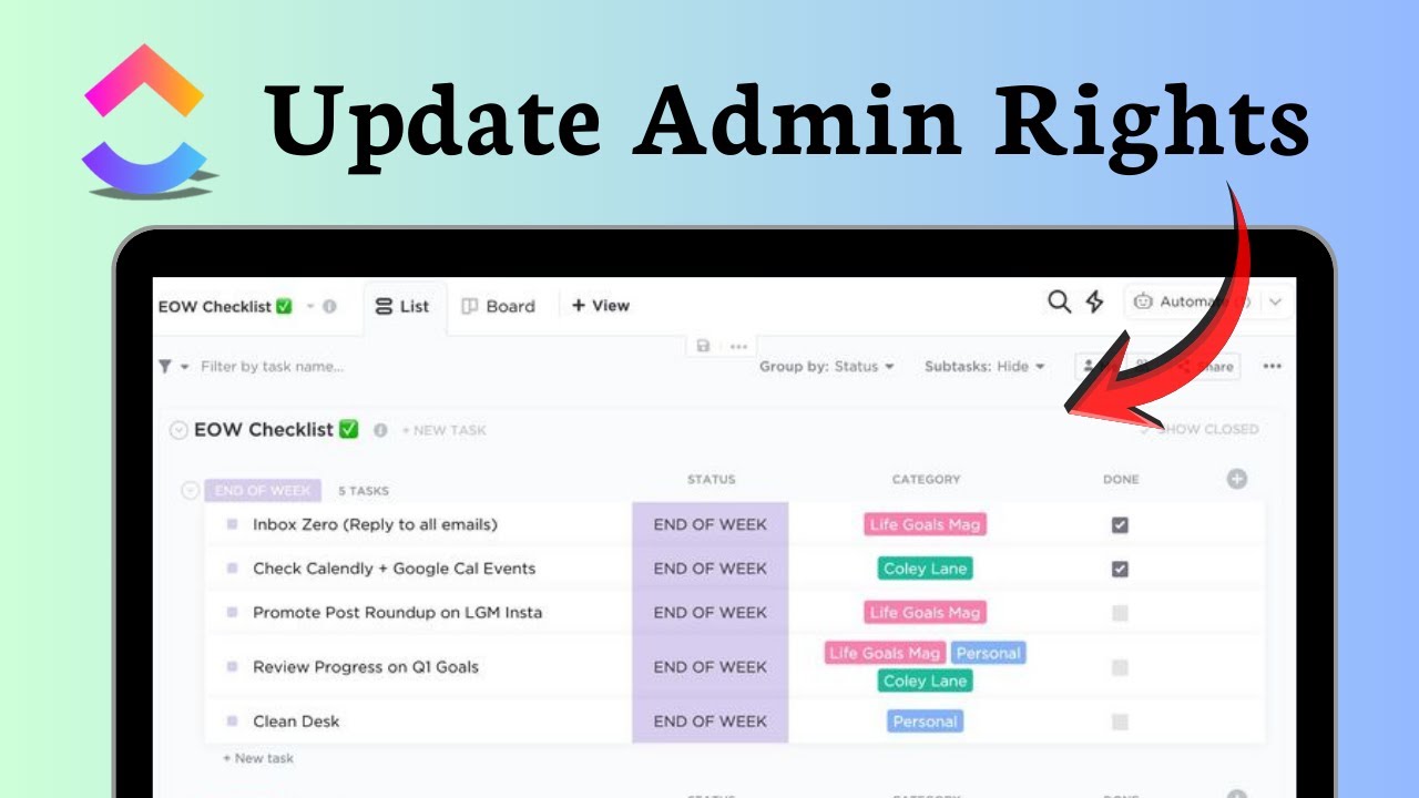 How to change owner in ClickUp (Access Change) - YouTube