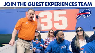 Join The Buffalo Bills Guest Experiences Team! | Steve Tasker Needs Your Help!